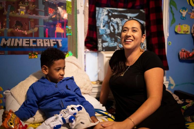 Sonia Garcia, 33, and her son Zayden, 6 spend time together Thursday afternoon, Aug. 20, 2020. Zayden has epilepsy, mild autism, hydrocephalus of the brain, and asthmas. Alicia Devine/Tallhassee Democrat