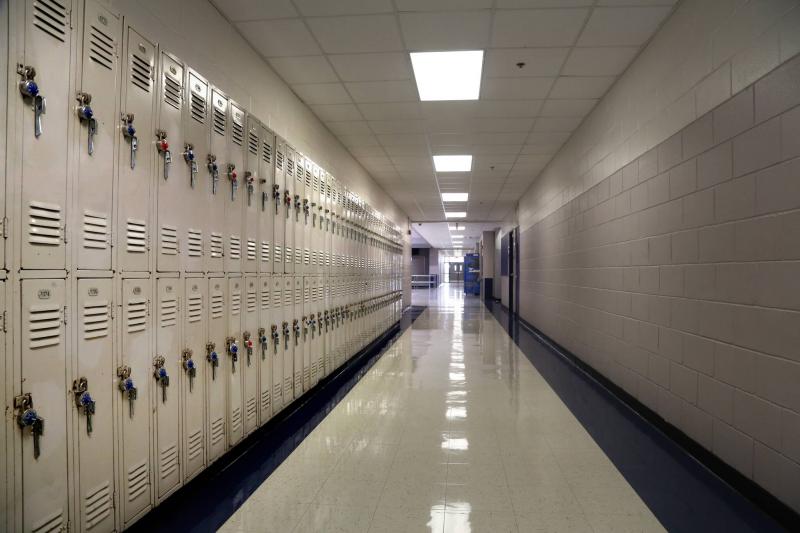 Lockers in a hallway at Wendell Krinn Technical High School in New Port Richey. DOUGLAS R. CLIFFORD | Times