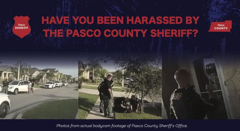 The Institute for Justice, a national public interest law firm, sent out flyers to Pasco County residents about their experience with the Sheriff's Office. [ Institute for Justice ]
