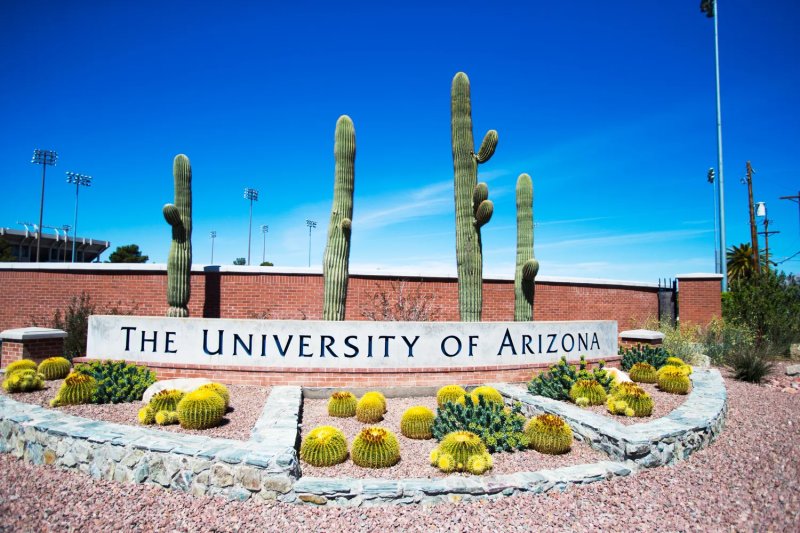 Imagen del letrero del campus de la Universidad de Arizona en Tucson. Michael Chow/The RepublicImagen del letrero del campus de la Universidad de Arizona en Tucson. Michael Chow/The Republic