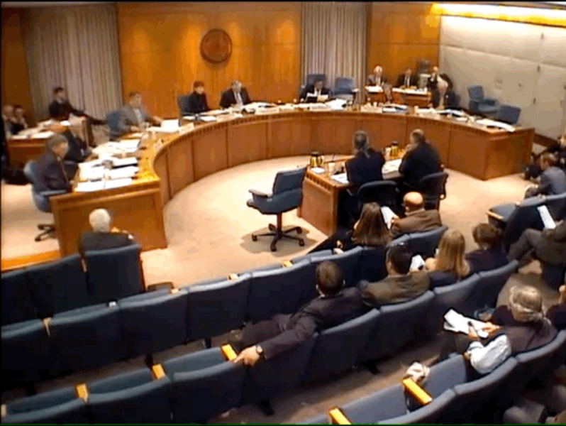 Senate Corporations and Transportation Committee discusses an alcohol tax increase on Feb. 20, 2017. CREDIT: Screen capture from the New Mexico Legislature webcast.
