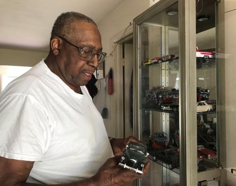 Percy Dickerson, 80, is a Vietnam veteran who has lived in the apartments since 1999. He said the previous owner never made repairs. Since the new owner took over, however, his bathroom has been revamped and several kitchen appliances were installed. TALIS SHELBOURNE/MILWAUKEE JOURNAL SENTINEL