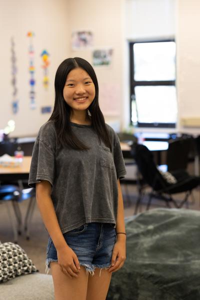 Senior Julie Chen at the Wellness Center at Los Gatos High School in Los Gatos on Aug. 25, 2022. Photo by Magali Gauthier.