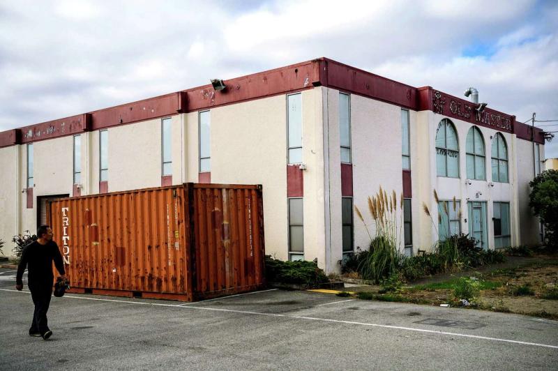 This building at 152 Utah Ave. in South San Francisco, pictured in 2022, formerly housed the Jackson Arms gun range.Noah Berger / Special To The Chronicle