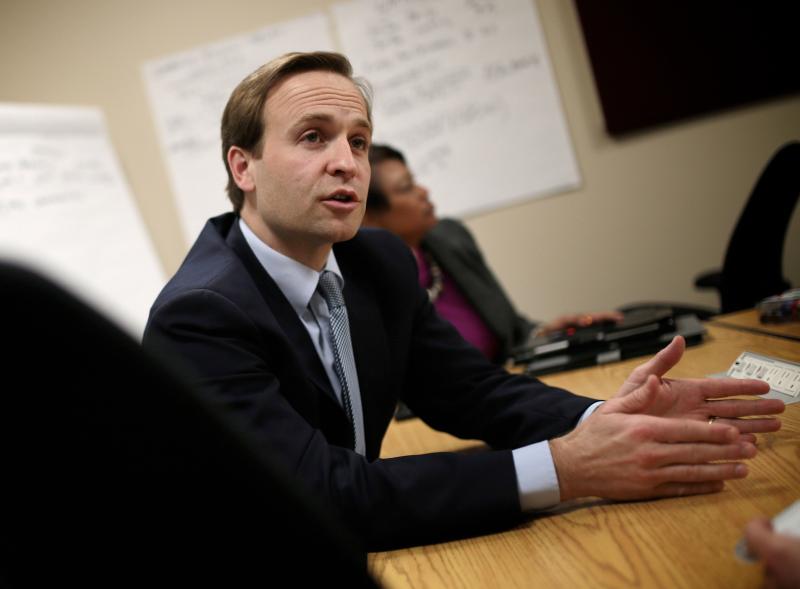 Lt. Gov. Brian Calley in a meeting in January 2016 at Michigan State Office building in Flint. (Photo: Salwan Georges, Detroit Free Press) SALWAN GEORGES, DETROIT FREE PRESS