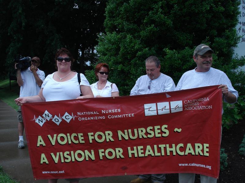 california nurse association, strike, reporting on health