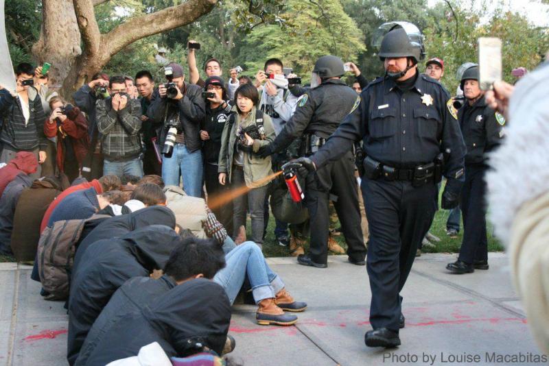 pepper spray, occupy wall street, protesters, John Pike, reporting on health